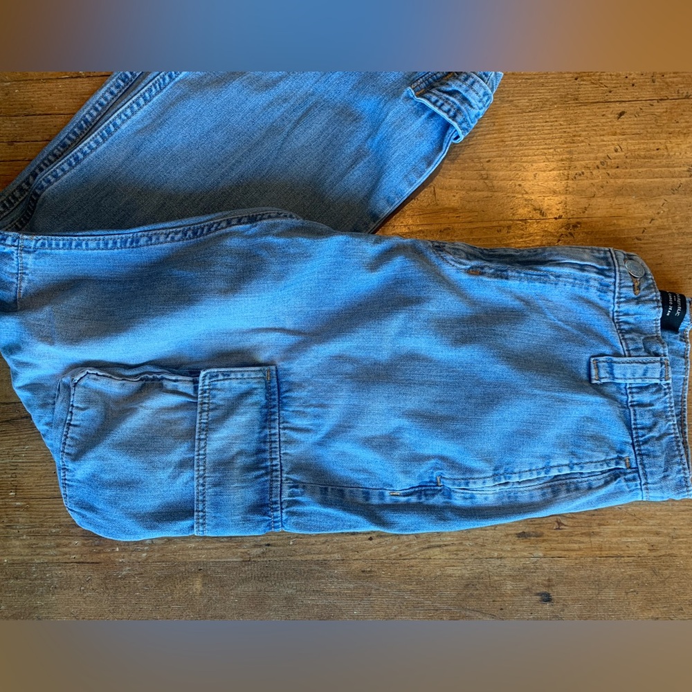 Banana Republic Blue Barrel Cargo Jeans - Picture 7 of 16